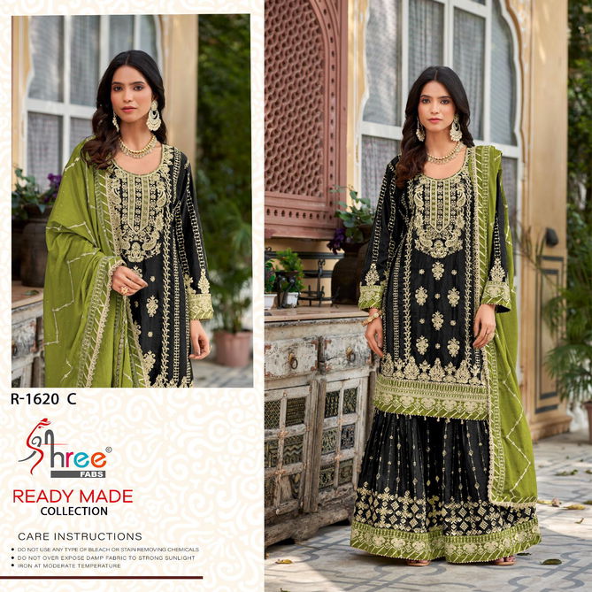 R 1620 By Shree Fabs Chinon Pakistani Readymade Suits Wholesale Online